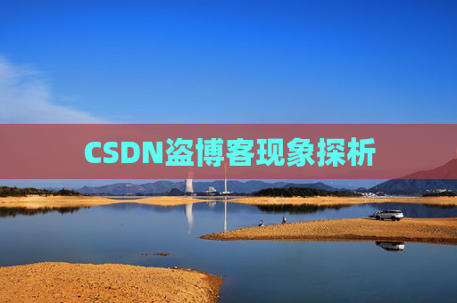 CSDN盗博客现象探析 CSDN盗博客现象探析